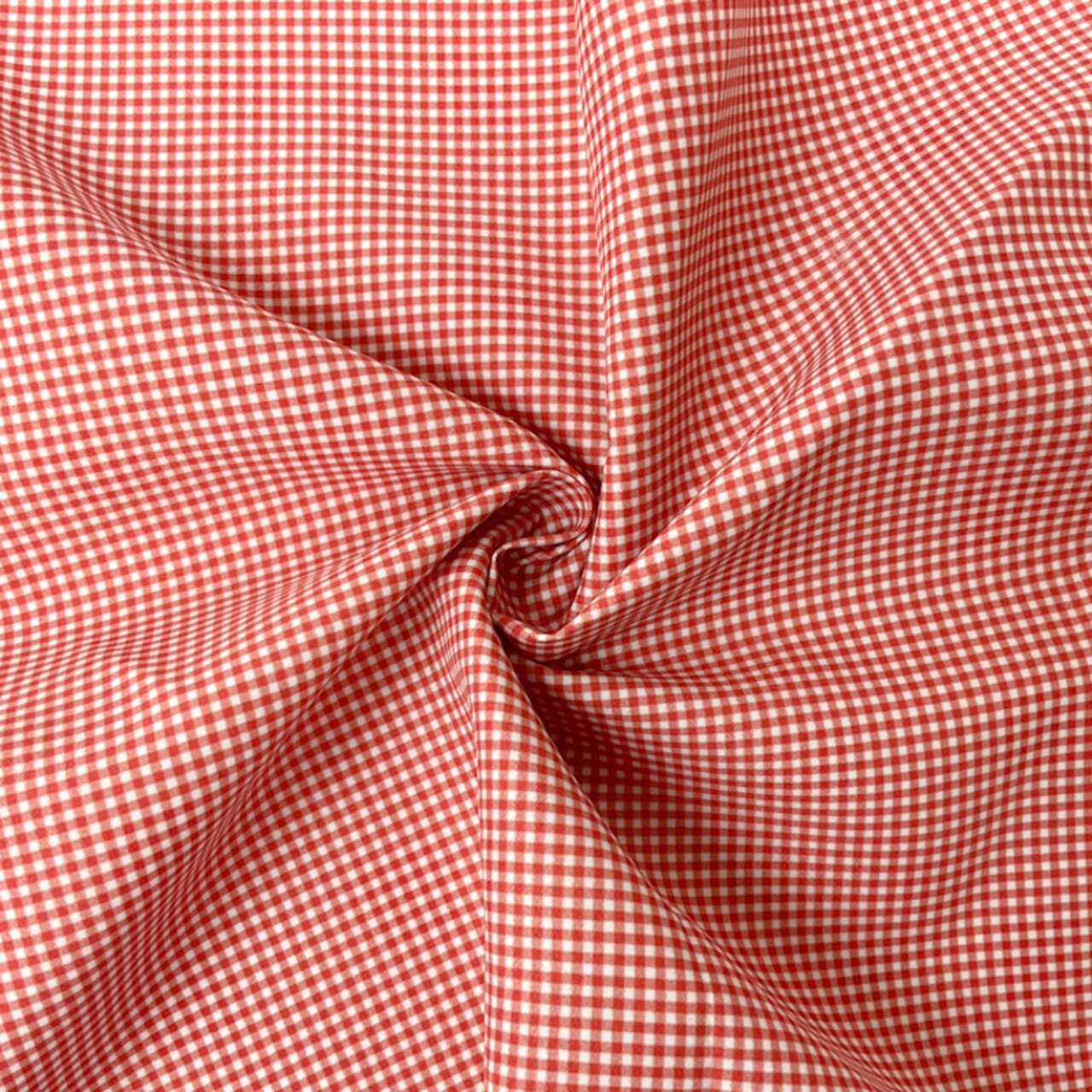 Orange-Multi Gingham Water Repellent Boardshort Woven Fabric By the Yard